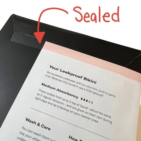 One pair Knix Leakproof Bikini in Axis, size SMALL, original sealed package - Picture 7 of 13